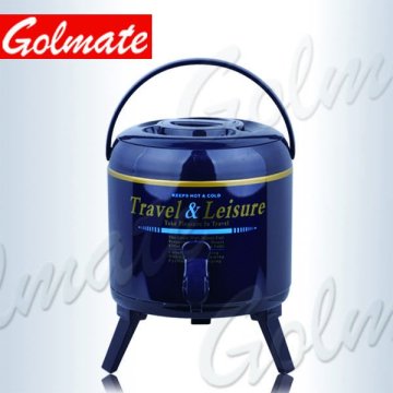 Metal isolation water jar 9.5L Aluminum Stainless steel Inner Foam insulated water jug, seal jar 3L,3.8L,6L,8L