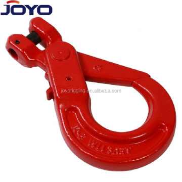 High Quality Rigging G80 Drop Forged Alloy Steel Self-Lock Safety Lifting Clevis Slip Hooks