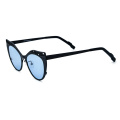 Skeletonized Round Titanium Sunglasses