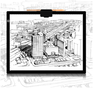 Suron Artcraft Tracing Pad Light Box Dimmable φωτεινότητα