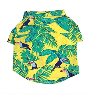 Ropa de camiseta de perro hawaiana