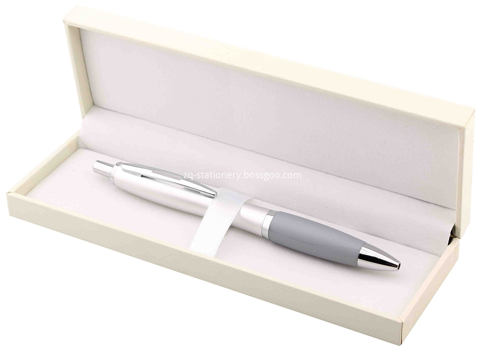 Curvy Metal Business Pens with Paper Gift Box