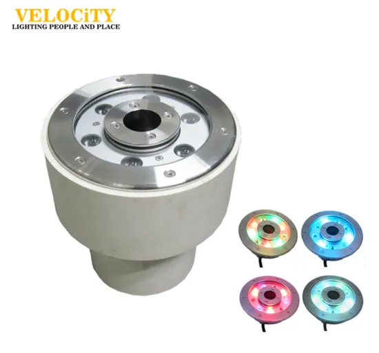 24W Stainless Steel Color Changing LED Underwater Fountain SPA Lights