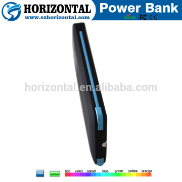 5000mah credit card super thin smart phone powerbank with cable qualified for CE FCC and ROHS