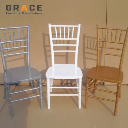 Tiffany Chiavari Chairs for Luxury White Wedding