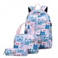 Wycy 3pc Girls Backpacks School Book Bag per Teen Girls Daypack