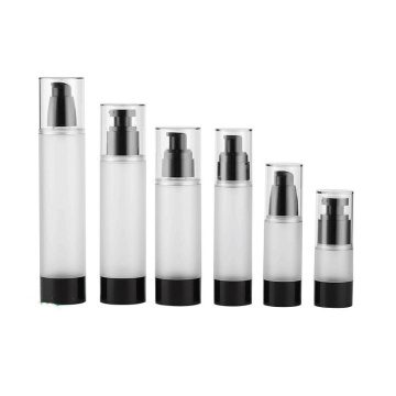 wholesale high end plastic AS empty airless pump spray clear cosmetic bottle lotion 30ml 50ml 100ml