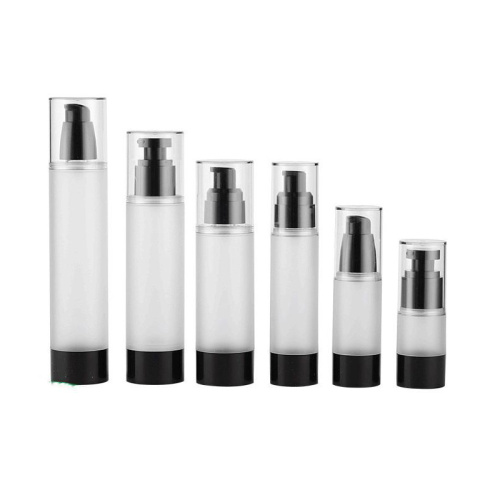 groothandel high -end plastic als lege luchtloze pompspray heldere cosmetische flessenlotion 30 ml 50 ml 100 ml