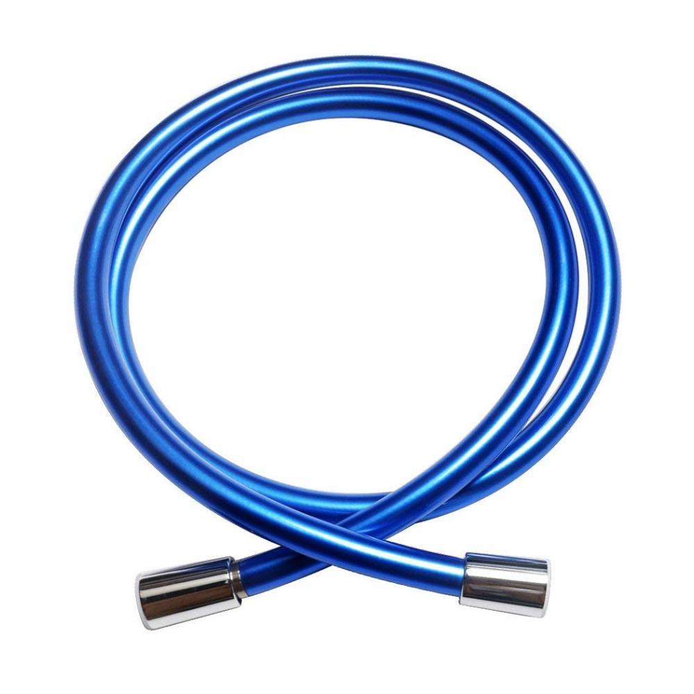 Blue High Grade Anti Kink Pvc Bathromm Shower Hose