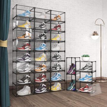 Transparent Plastic Shoe Box: Extractable and Stackable Storage Solution