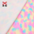 95% Polyester Spandex Velboa Tie Dyed Fabric
