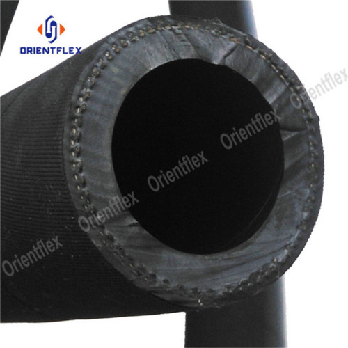 Highly abrasive polyester reinforced sand blast rubber hose