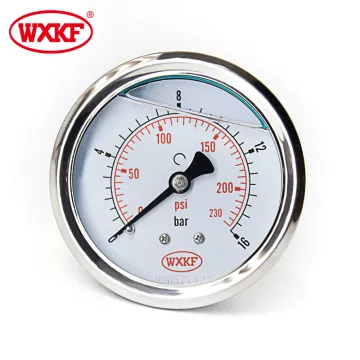Diameter 60mm, Metal Material Gas Mpa Pressure Gauge Universal Vacuum Pressure Gauge