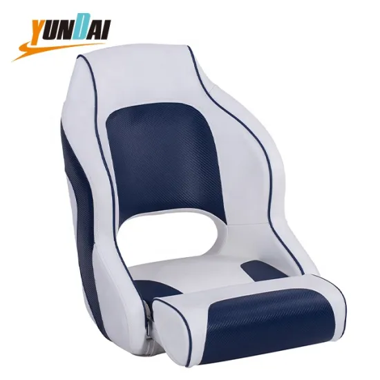 Marine Captain's Pontoon Boat Chair with Seat Cover for Pedestal Base