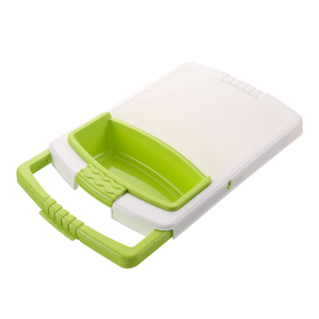 Conjunto de tábua plástica multifuncional de 3 em 1 (modelo 2021) com bandeja de preparação removível: seu melhor companheiro de cozinha