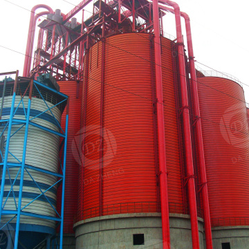 Рудна прахова съхранение спирала ухапване стоманена плоча силоз