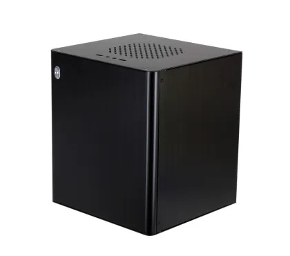 Quiet Vertical Itx Computer Case With Power Supply Black Dust Free