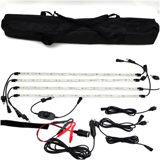 IP68 Waterproof Aluminum Tent Light Bar Kit for Camping