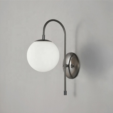 Nordic Modern Black Rub Gold Copper Wall Lamp for Living Room and Bedroom