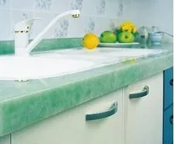 Green Anti - Pollution Composite Acrylic Solid Surface Countertop For House Kitchen