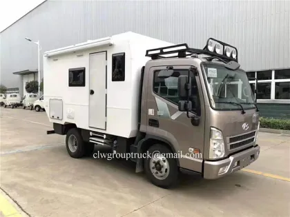 Cross country camping trailer with toilet