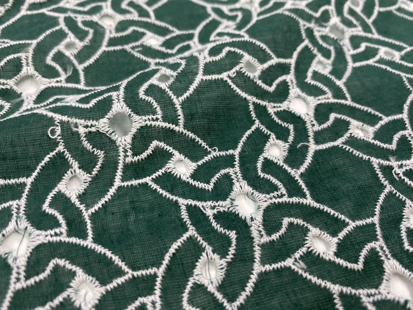 Cotton Eyelet Embroidery Fabric