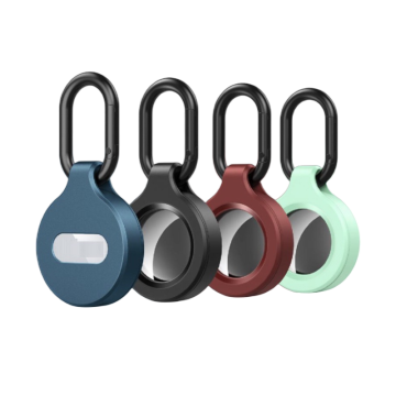 Amazon's Top Selling Airtag Keychain Holder: Silicone Case with Carabiner for Protection