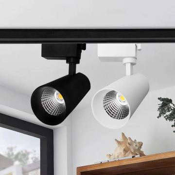 Commercial Rail Down Track Light 3000K 4000K 6000K 350 Degree Shop Light Aluminum COB Magnetic Indoor Down Track Light
