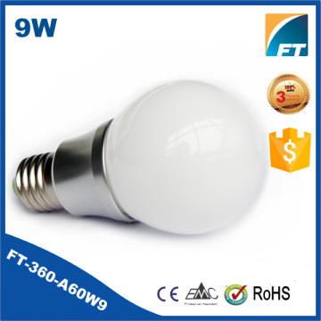 FT-360-A60W9 9W E27 AC100-240V Milky LED BULB
