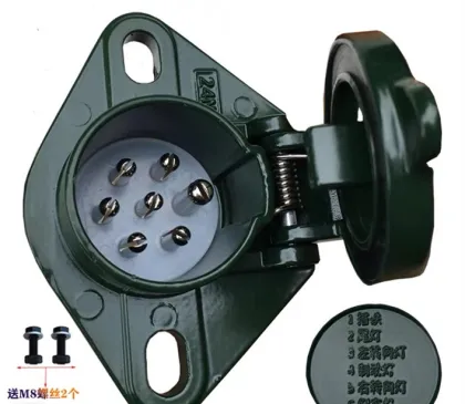 7-Core Helix Assembly Truck Wire 24V 7 Hole Socket Plug