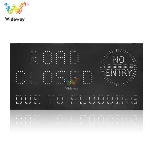 Mountain Road Aluminum LED Solar Warning Traffic Sign