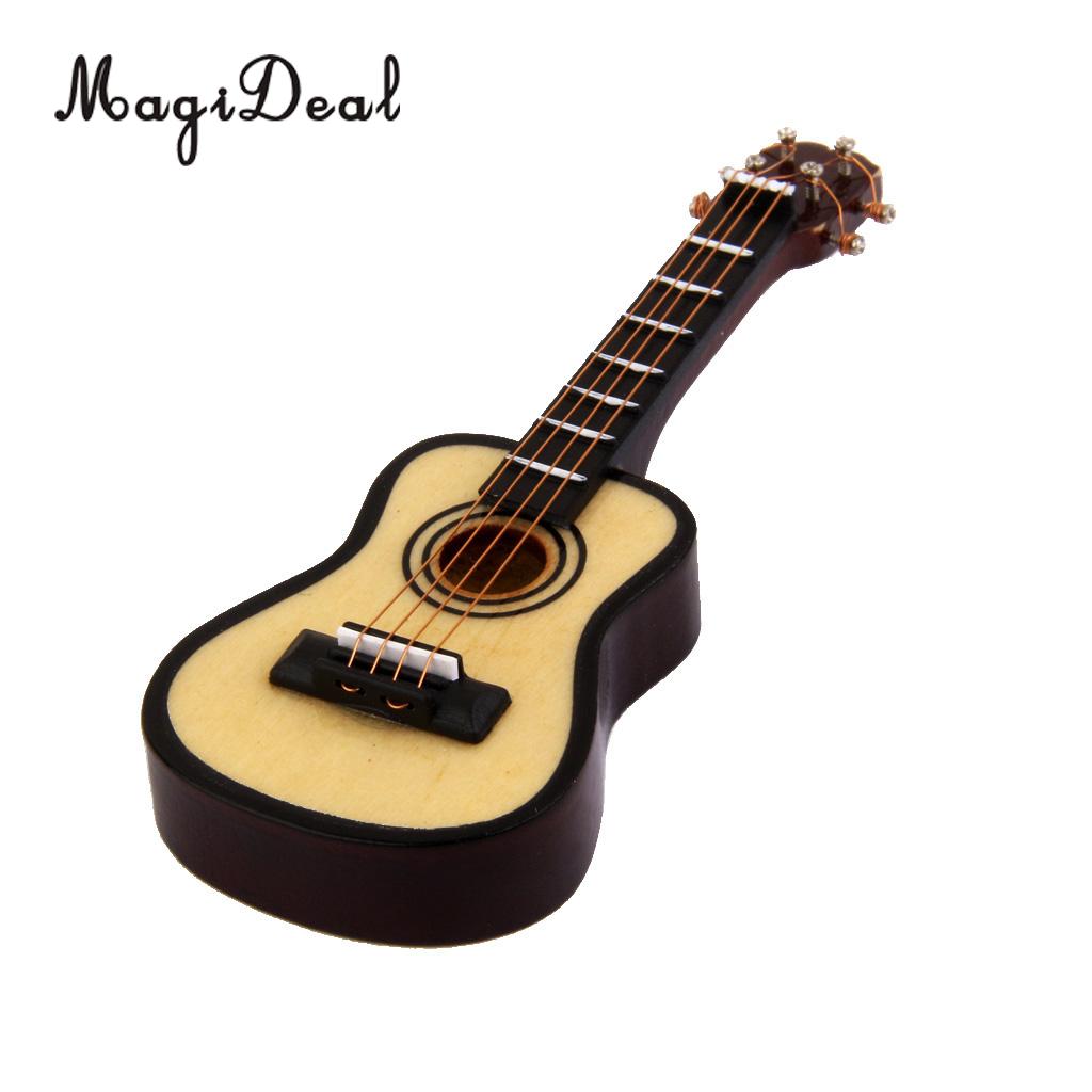 MagiDeal 4Colors 1:12 Dollhouse Miniature Music Instrument Electric Guitar for Kids Learning Educational Musical Toy House Decor