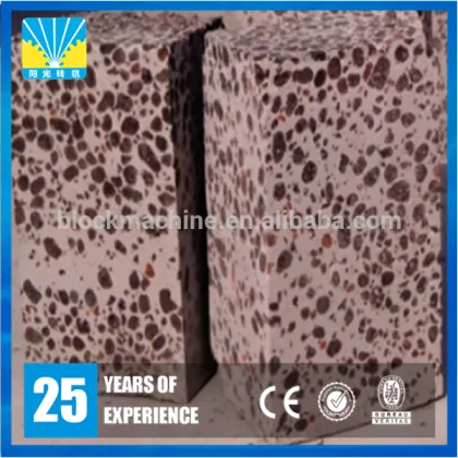 2015 New technical ceramsite aerated concrete block making product line