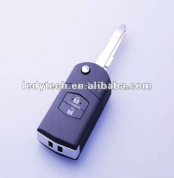 Top quality Mazda original 2 buttons flip key case key blank