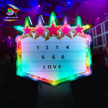 LED Luminous Acrylic Sign for Club/nightclub/KTV Themes, Christmas Atmosphere, Wine Service Props