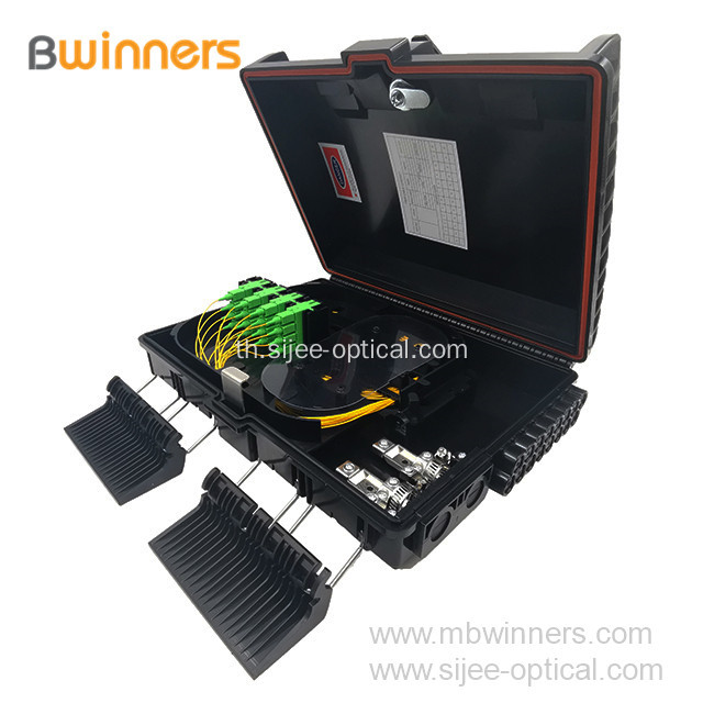กล่องกระจายไฟเบอร์ออปติกกลางแจ้ง Ftth 16 แกนกล่องกระจาย