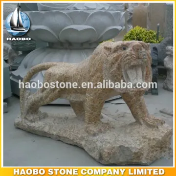 High Quality pierre tiger granite animal craving sculpure
