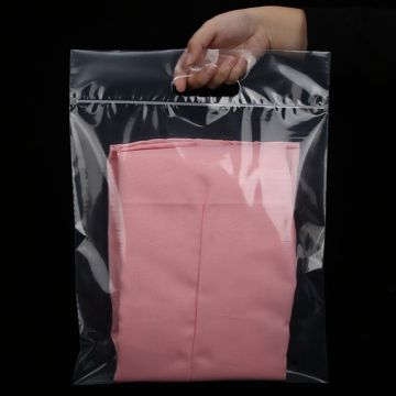 Clear Plastic Zipper Bags with Handle for Pillows and Bedding