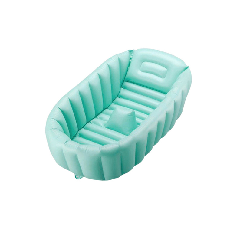 Non slip inflatable baby bath tub