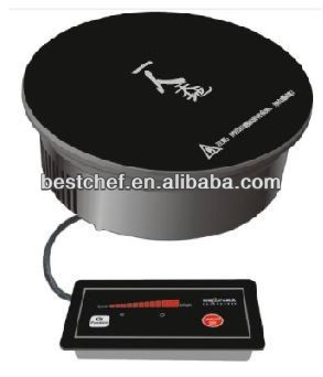 Mini round Drop-in Induction cooker Wire control button
