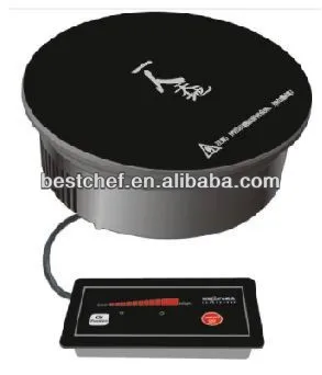 Mini round Drop-in Induction cooker Wire control button