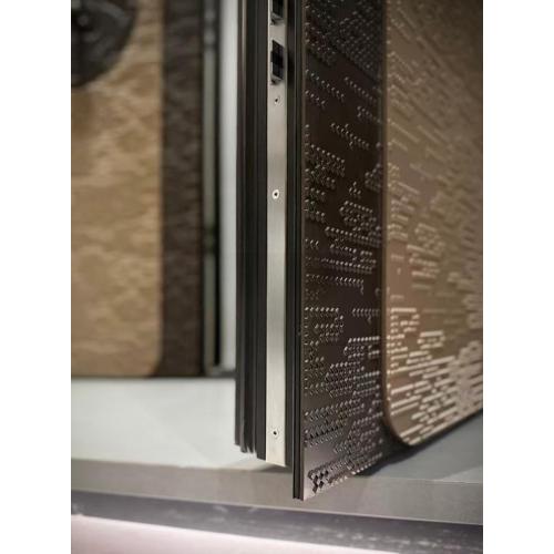 Porta de entrada de metal Chinoiserie para vilas luxuosas