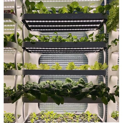 Spectrum smart vertical indoor hydroponic growing system