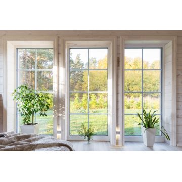 Grill design aluminium fixed window picture window