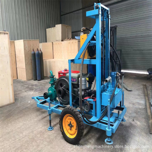 High Efficiency Electric Water Well Drill Machine - 100M Depth Hydraulic Drilling Rig