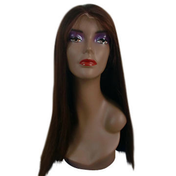 Indian Remy Hair Natural Color Straight Full Lace Wig