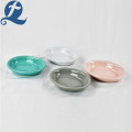 Fashion 6.5 Inch Ceramic Oval Pet Bowl