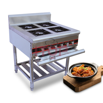 Cooker a gas in vendita a caldo con forno - attrezzatura per la cottura del ristorante commerciale
