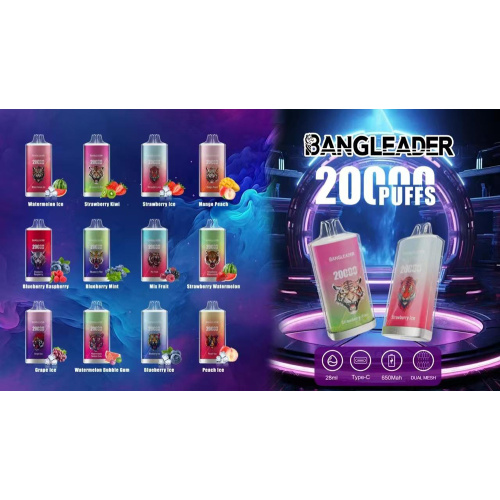ผู้นำ Bang ดั้งเดิม 20000 พัฟพัฟแบบใช้แล้วทิ้ง vape