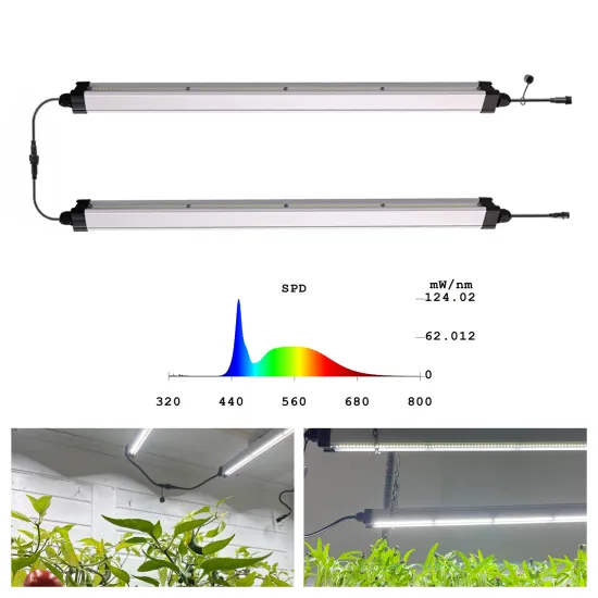 Full Spectrum LED Grow Light Tube for Waterproof Plant Cloning and Seedling Development